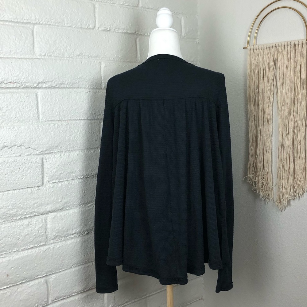 Free People We The Free black henley - Picture 6 of 8